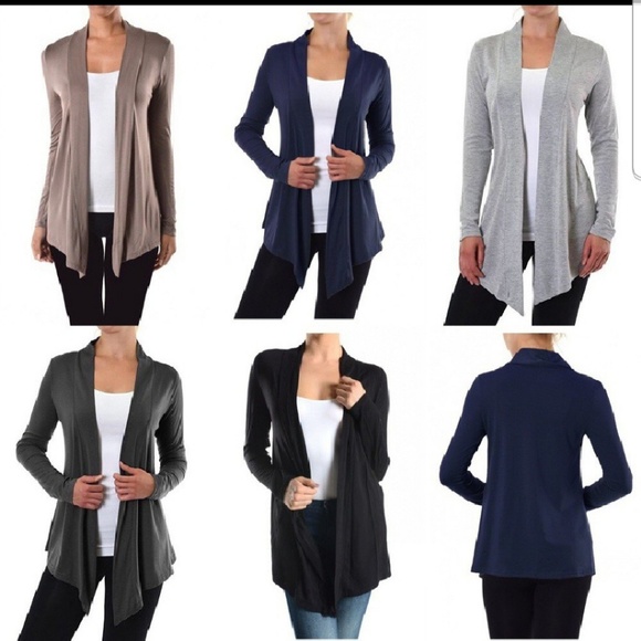 Navy perfect soft rayon cardigan - Picture 3 of 6